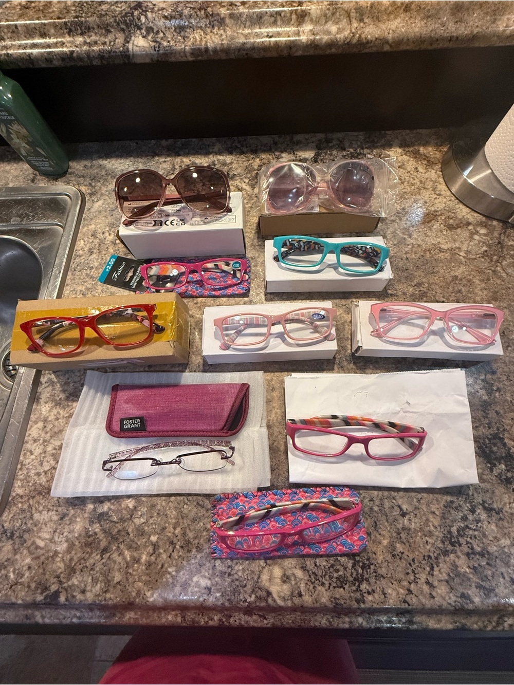 Assorted Reading Glasses and Sunglasses Lot - Foster Grant & More